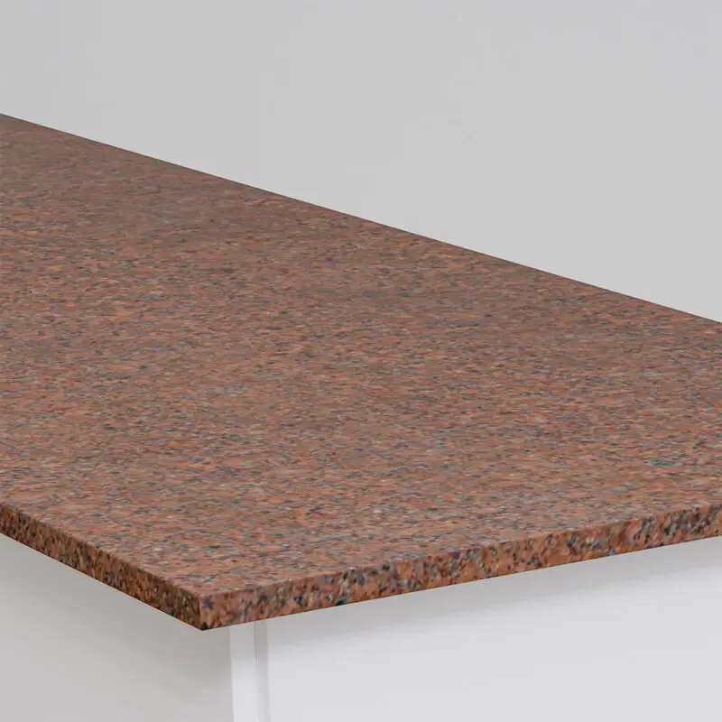 Naturstein Küchen Arbeitsplatte rot