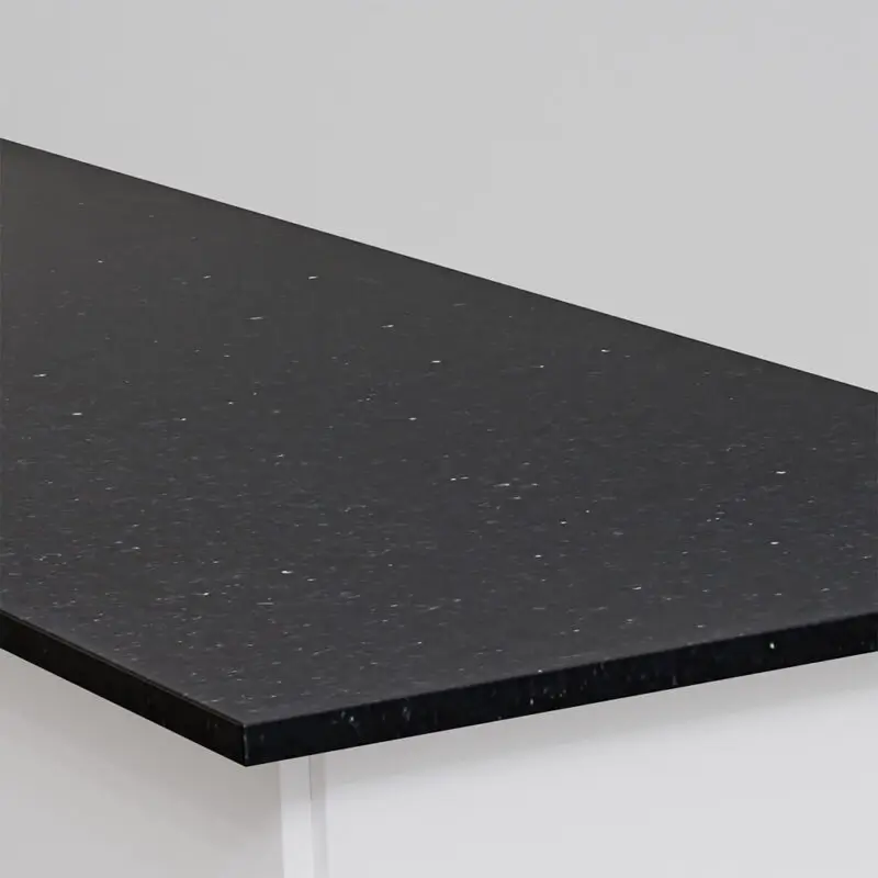 Naturstein Küchen Arbeitsplatte schwarz