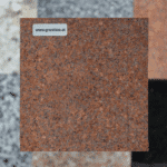 Rote Küchen Arbeitsplatte aus Granit