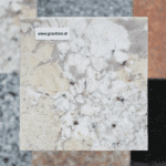 Weiße Küchen Arbeitsplatte aus Granit